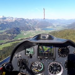 Flugwegposition um 15:21:47: Aufgenommen in der Nähe von Gemeinde Ebbs, Ebbs, Österreich in 1266 Meter